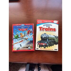 Little Steps: Adventures with Trains (DVD, 2009) & Disney Planes 2 disc DVD set